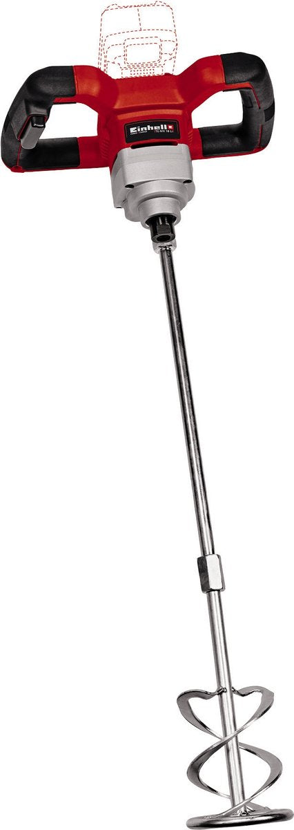 Einhell batteri maling og mørtelblander te-mx 18 li solo - power x-change - 18 v li-ion - variabel hastighed op til 620 rpm - m14 tilslutning - inkl. blandestang til mørtel - ekskl. batteri og oplader