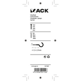 Mack 1017807 - skruekrog stål hvid 5 stk 3,5 x 20 mm | 10 stk