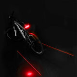 Meilan laserbaglygte med fjernbetjening USB x5