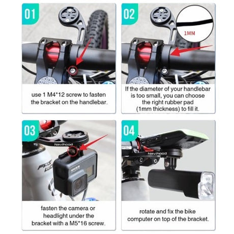 Navihood -styringsholder aluminium C4