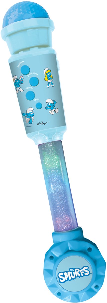 Lexibook Smurfs trendy lysmikrofon med højttaler (aux-in), melodier og lydeffekter