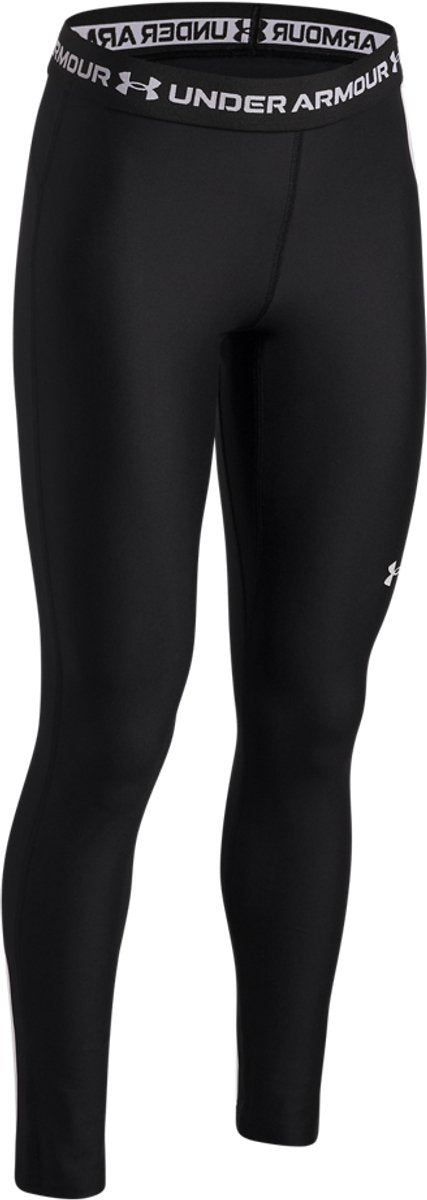 Under armour heatgear leggings-blk piger sportsbukser - sort - hvid