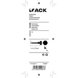 Mack 1020009 - trægevindbolt rustfrit stål 12 stk 6 x 50 mm | 5 stk