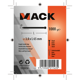Mack 1020056 - søm rundt hoved 1000 gr 3,0 x 65 mm | 10 stk