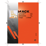 Mack 1047787 - stol glider søm metal krom ø 30 mm 4 stk | 6 stk