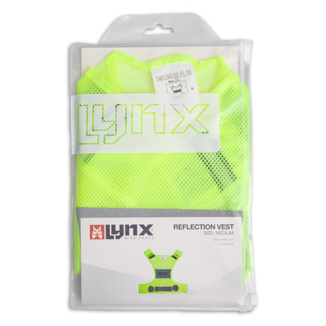 Reflektionsvest unisex gul størrelse m