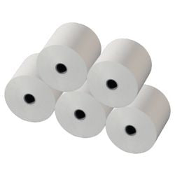 Kasseapparat rulle viking 5,7 (b) x 4000 (l) x 1,2 cm 58 g m² glat hvid 5 ruller