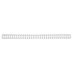 Gbc draagbindruggen wirebind 34 metaal 14mm zilver capaciteit 105vel