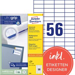 Avery universele etiketten 3668 wit