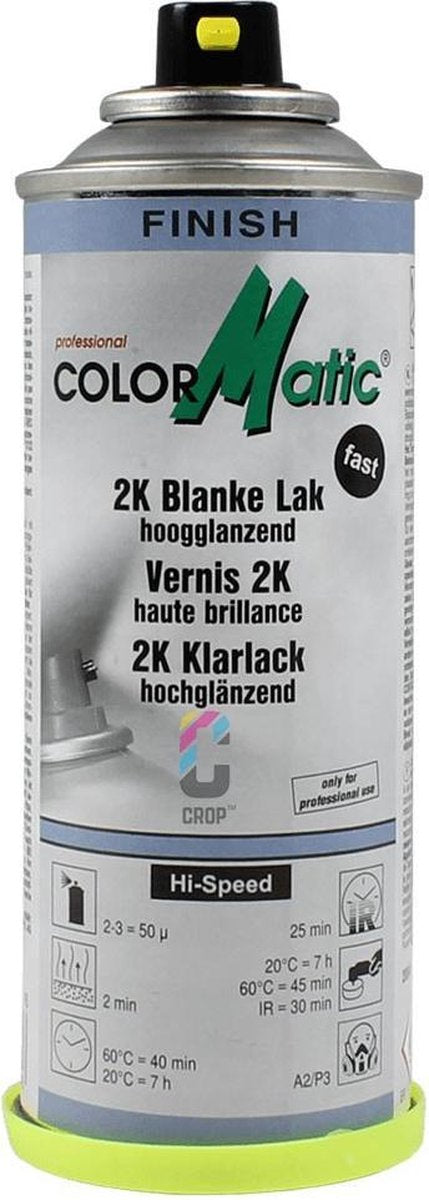 Motip colormatic professionel 2k klarlak højglans - 200 ml.