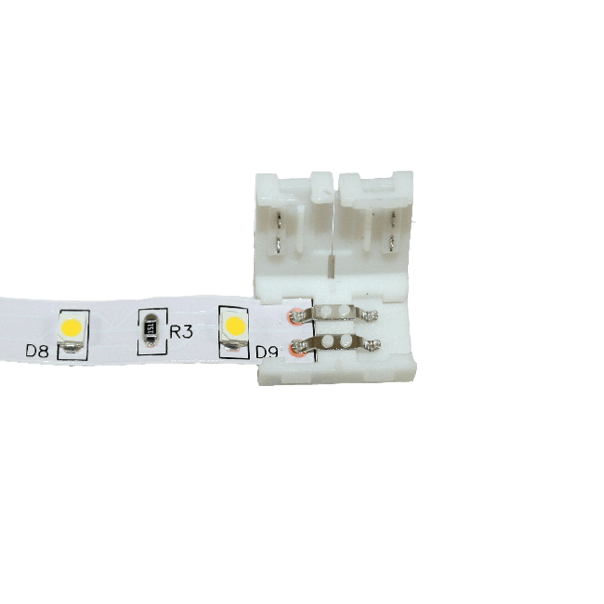 Cingoli stik til LED strip 8mm - lige (180°) - uden salgsemballage