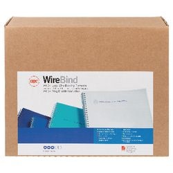 Gbc draadruggen wirebind 125 mm capaciteit: 95 blad zilver