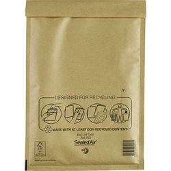 Abi boblekuvert forseglet air mail lite lite a4 79 gsm guld 10 stk.