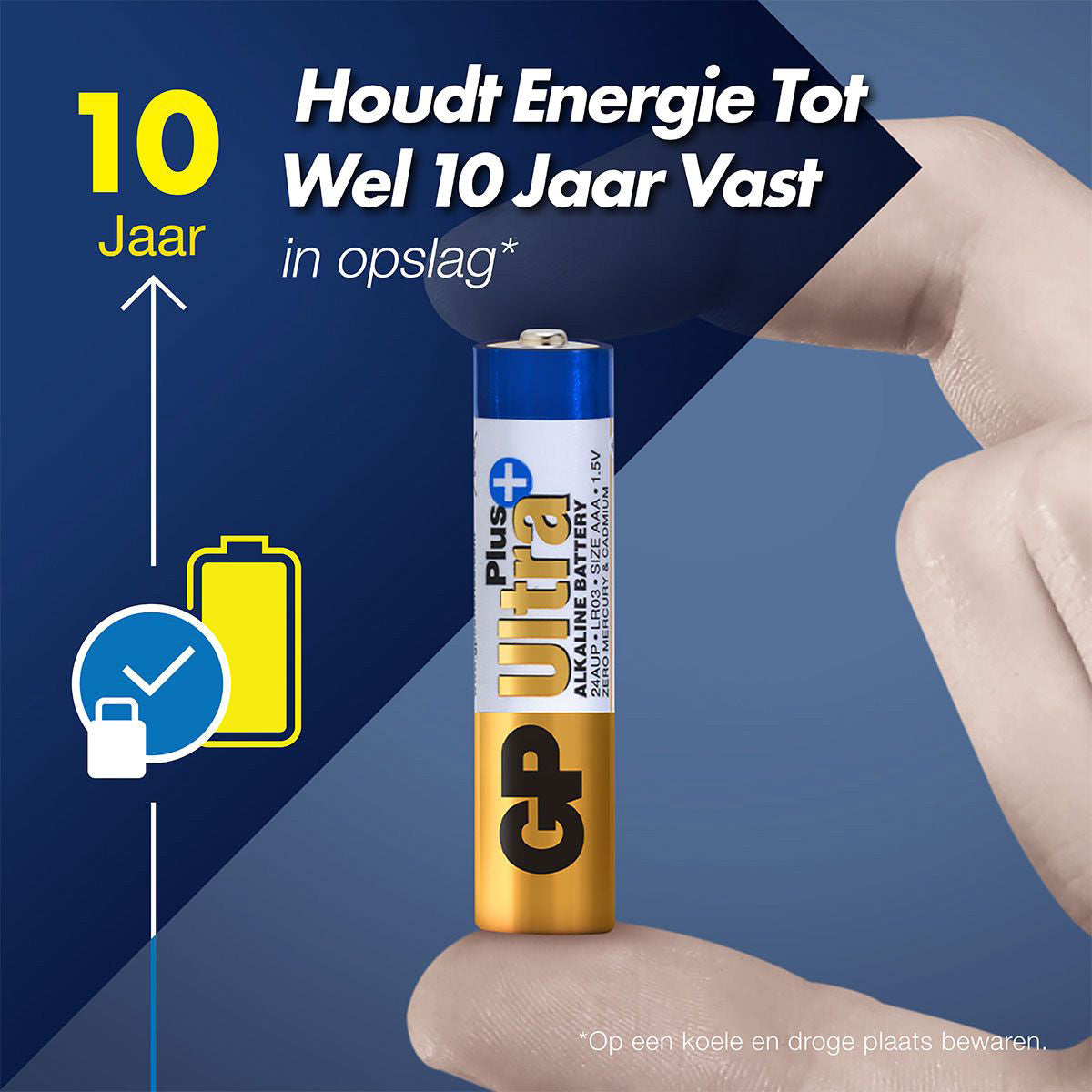 GP ultra plus alkaliske aaa batterier 4hk