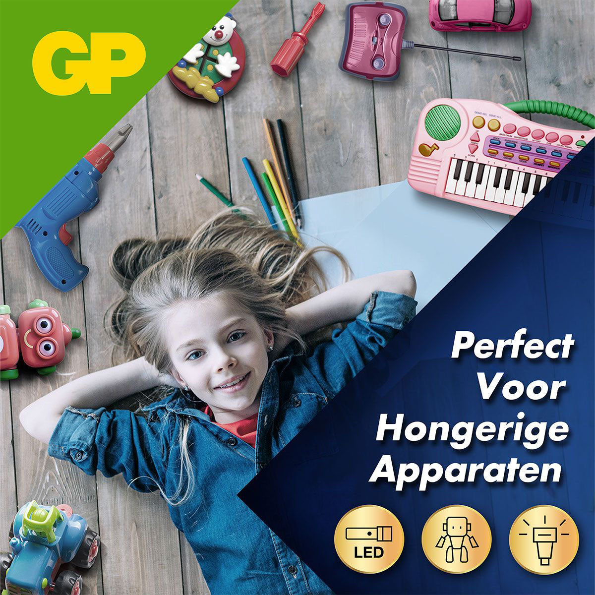 GP ultra plus alkaliske aaa batterier 4hk