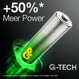 GP super alkaline AA batterier 16hk