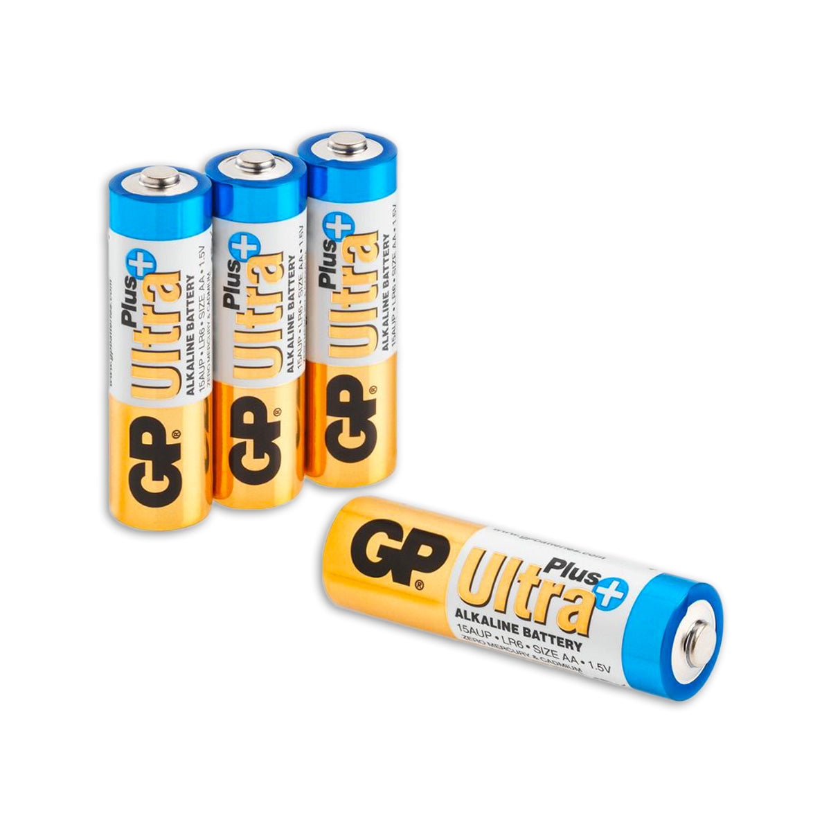 GP ultra plus alkaline AA batterier 4pk
