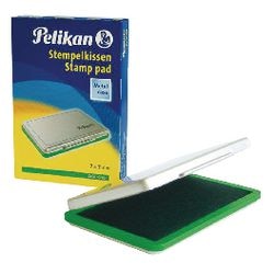 Stempelpude pelikan metal 110x70mm grøn