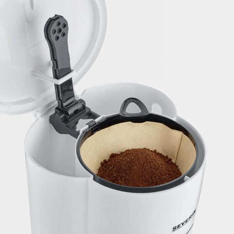 Severin kaffemaskine 10 kopper hvid