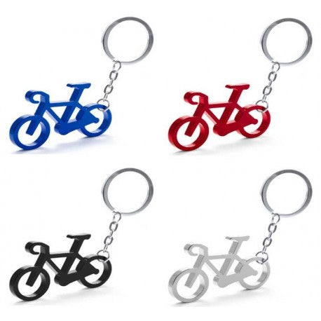 Key Ring Bicycle, Aluminium. Sorti farve