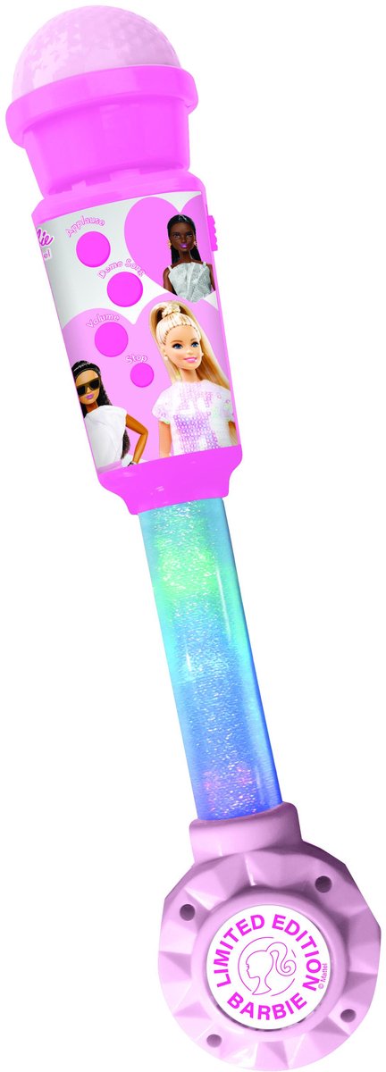 Lexibook barbie trendy lysmikrofon med højttaler (aux-in), melodier og lydeffekter