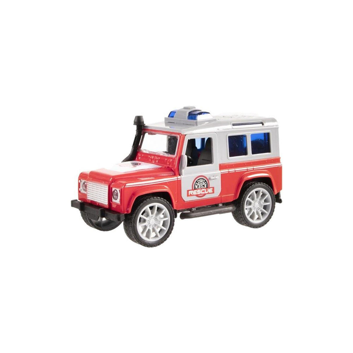 Jeep brandweerauto met licht en geluid 17cm