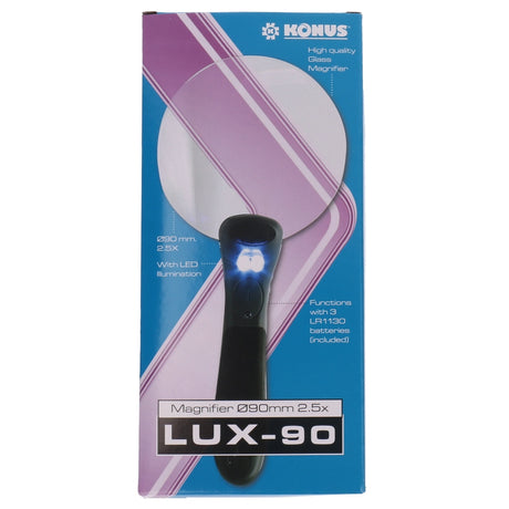 Konus Handloep Lux-90 2.5X med LED