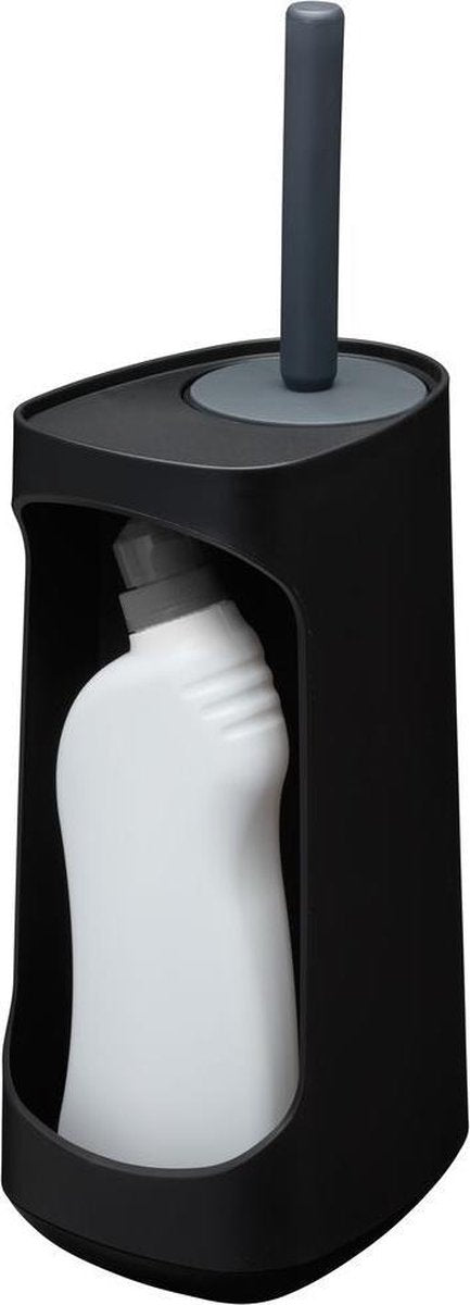 Tiger tess - toiletbørste med holder - opbevaringsrum - fritstående - med swoop® børste fleksibel - sort antracit