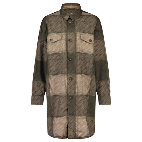 Puch oversized regen shirt winter regenjas dames army green