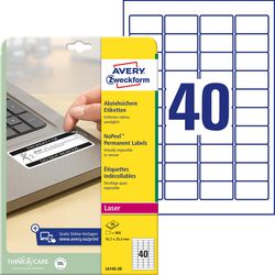 Anti-svig etiketter avery l6145-20 permanent klæbemiddel