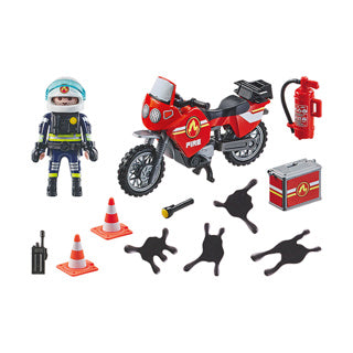 Playmobil 71466 Action Heroes Fire Brigade på stedet for ulykken