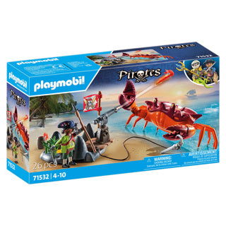 Playmobil-pirater kæmper mod den gigantiske krabbe - 71532