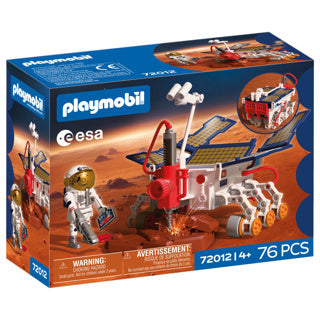 Playmobil space esa mars udforskning rover | astronaut - mobil rover med borende solpaneler | rumlegetøjssæt af høj kvalitet til børn fra 4 år og opefter | 72012