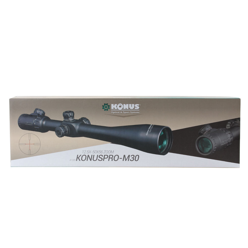 Konus Rifle Scope Konuspro-M30 12.5-50x56 med oplyst trådkryds