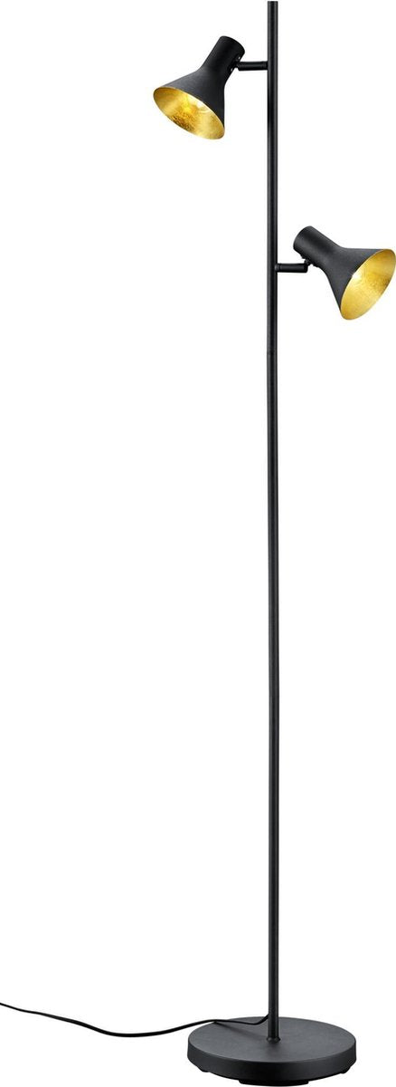 Rl lev dit lys virkelighed nina - gulvlampe - sort - ekskl. 2x e14 2 w - fodkontakt