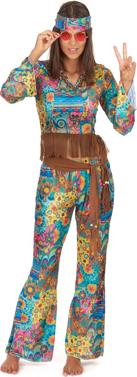 Smiffys klæder kostumer ud | kostumer - 60'er groovy - hippy flower power kostume