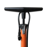 Cykelpumpe med manometer 6 bar orange