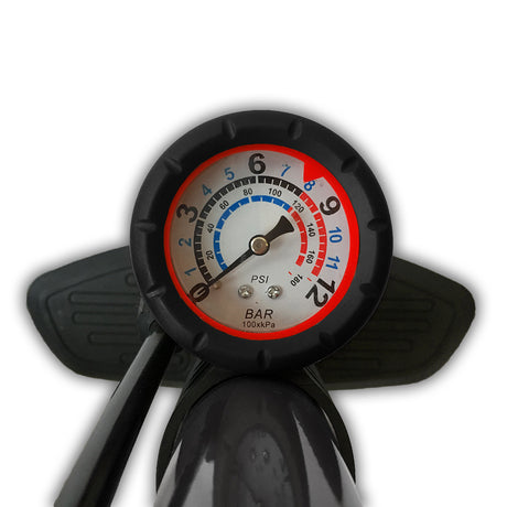 Lynx cykelpumpe med manometer sort