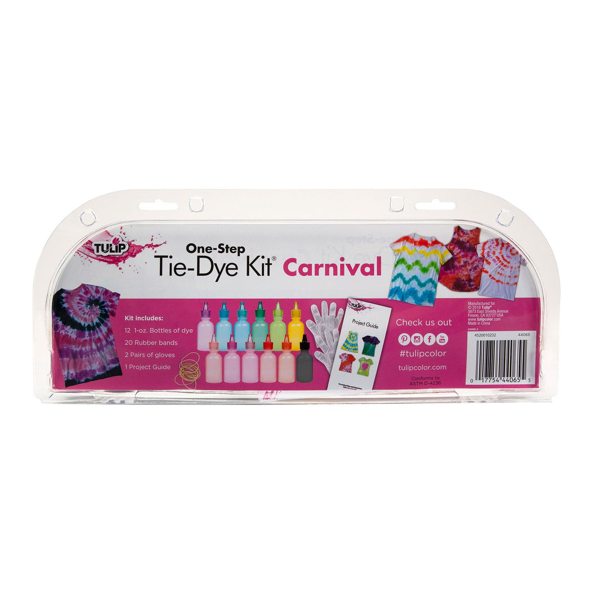 Tulip one-step tie dye tulipan • tie-dye mini kit 12 farver karneval