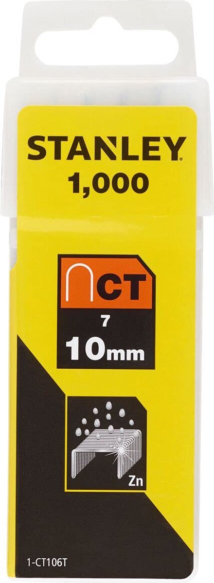 Stanley hæfter 10mm type 7 - 1000 stk