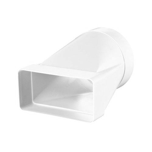 Flad kanal 110x54mm adapter flad> 100 mm