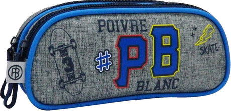 Jim jam penalhus poivre blanc pennehus 21x5x10 cm 2 rum med lynlås