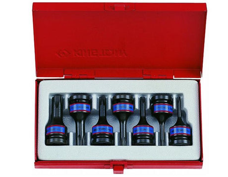 King tony set botskappen 1 2 7cz.kr.torx t25-t60 t25,t30,t40,t45,t50,t55,t60, cassette