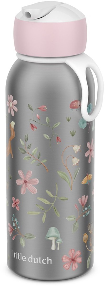Mepal isoleerfles flip-up campus little dutch - 350 ml - 12 uur koud 4 uur warm - drinkfles met rietje voor kinderen - fairy wonders