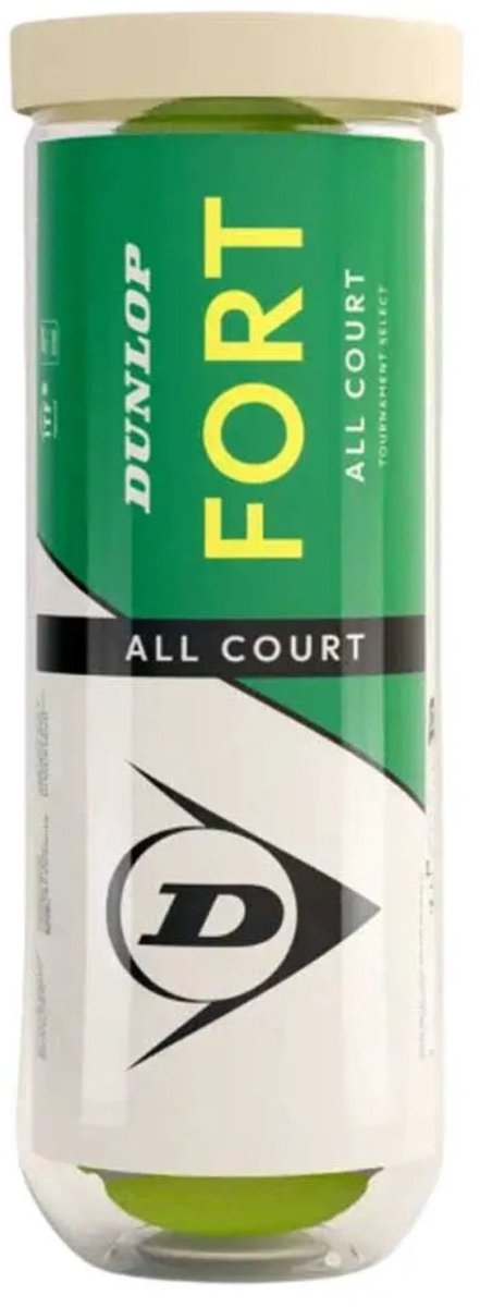Dunlop tennisbolde fort all court - rør med 4 til alle overflader.