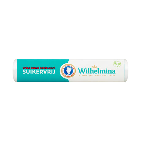 Wilhelmina pebermynte sukkerfri vegansk rulle (24x 37gr)