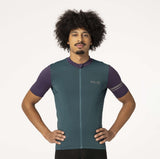 Colorblock fietsshirt performance heren
