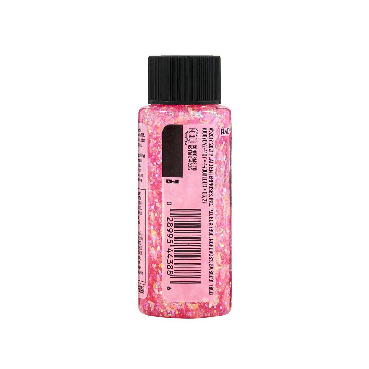 Folkart • glitrende akrylmaling neon pink 59ml