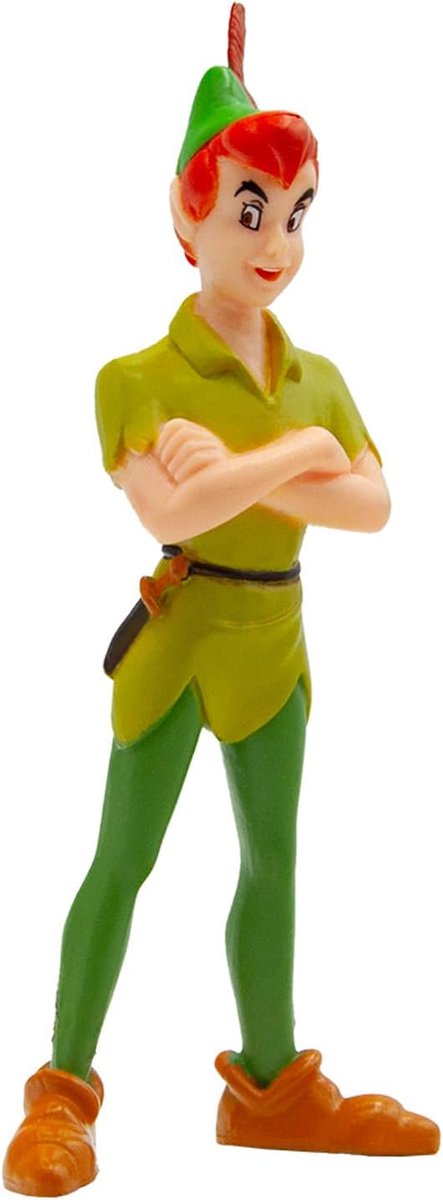 Bullyland 12650 – spillefigur og samlerfigur Peter Pan, ca. 9,4 cm – naturtro og rigt detaljerede – ideel som kagefigur og lille gave til børn fra 3 år.