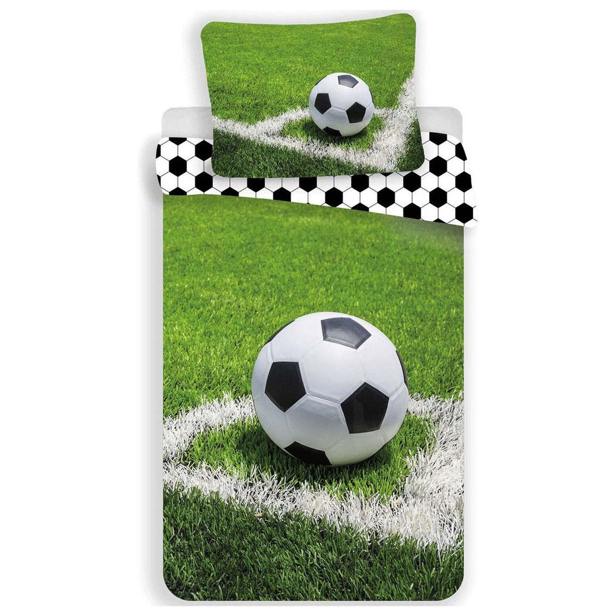 Dynebetræk fodbold - 140x200cm